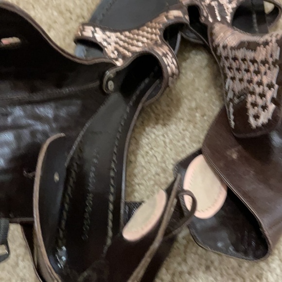 Sigerson Morrison woven gladiator sandals SZ 9 - Picture 4 of 9